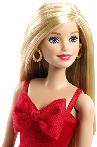 Muñeca Barbie con vestido festivo Holiday miniatura 2
