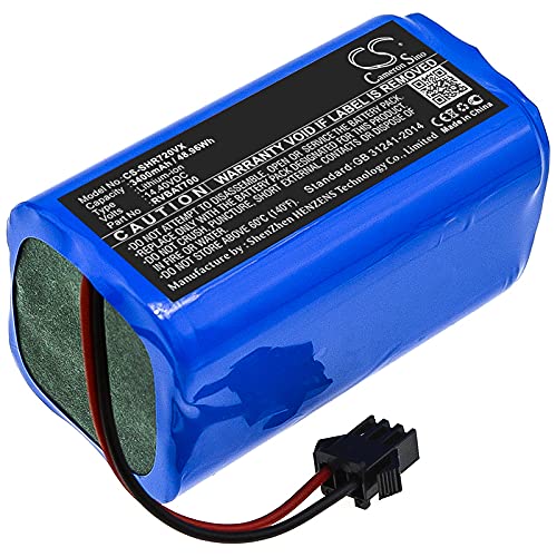 Cameron Sino NEU 3400mAh / 48.96Wh Ersatzakku passend für Shark ION Robot 700, ION Robot 720, ION Robot 750, ION Robot 755, RV700, RV720, RV750, RV755 RVBAT700 Cover