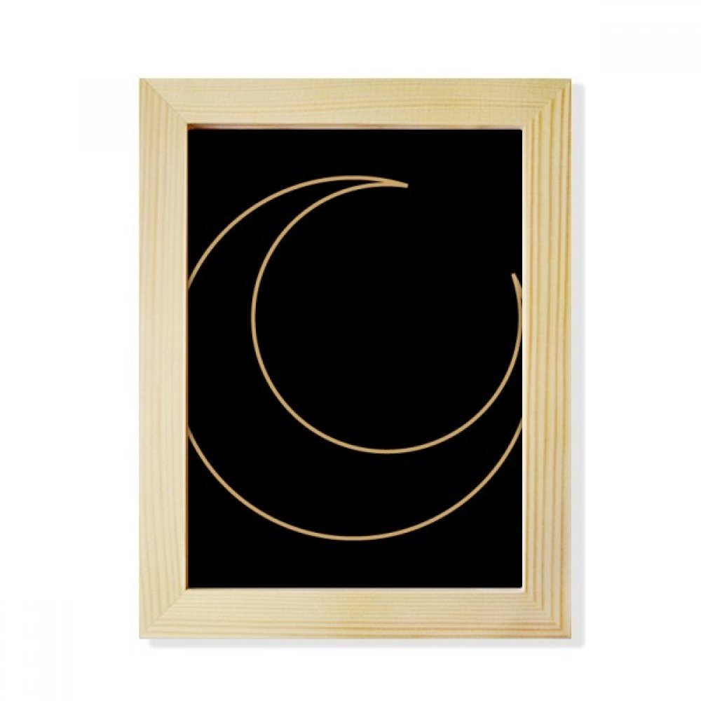 Marco de la foto del arte para escritorio con tótem de luna en salones rústicos