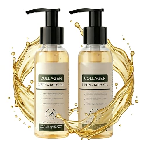 Yurisphere Collagen Body Oil, Firming & Hydrating Body Oil for Dry Skin, Lightweight Non-Greasy...