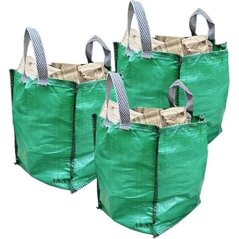 3 Heavy Duty Garden Waste Bags - 120 Litre Cover