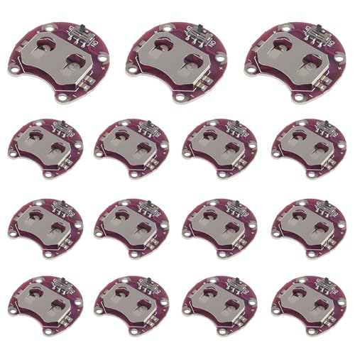 JUZITAO 15PCS Lilypad Coin Cell Battery Holder CR2032 Battery Holder Case Module CR2032 Mount Module for Small Slide Switch Board