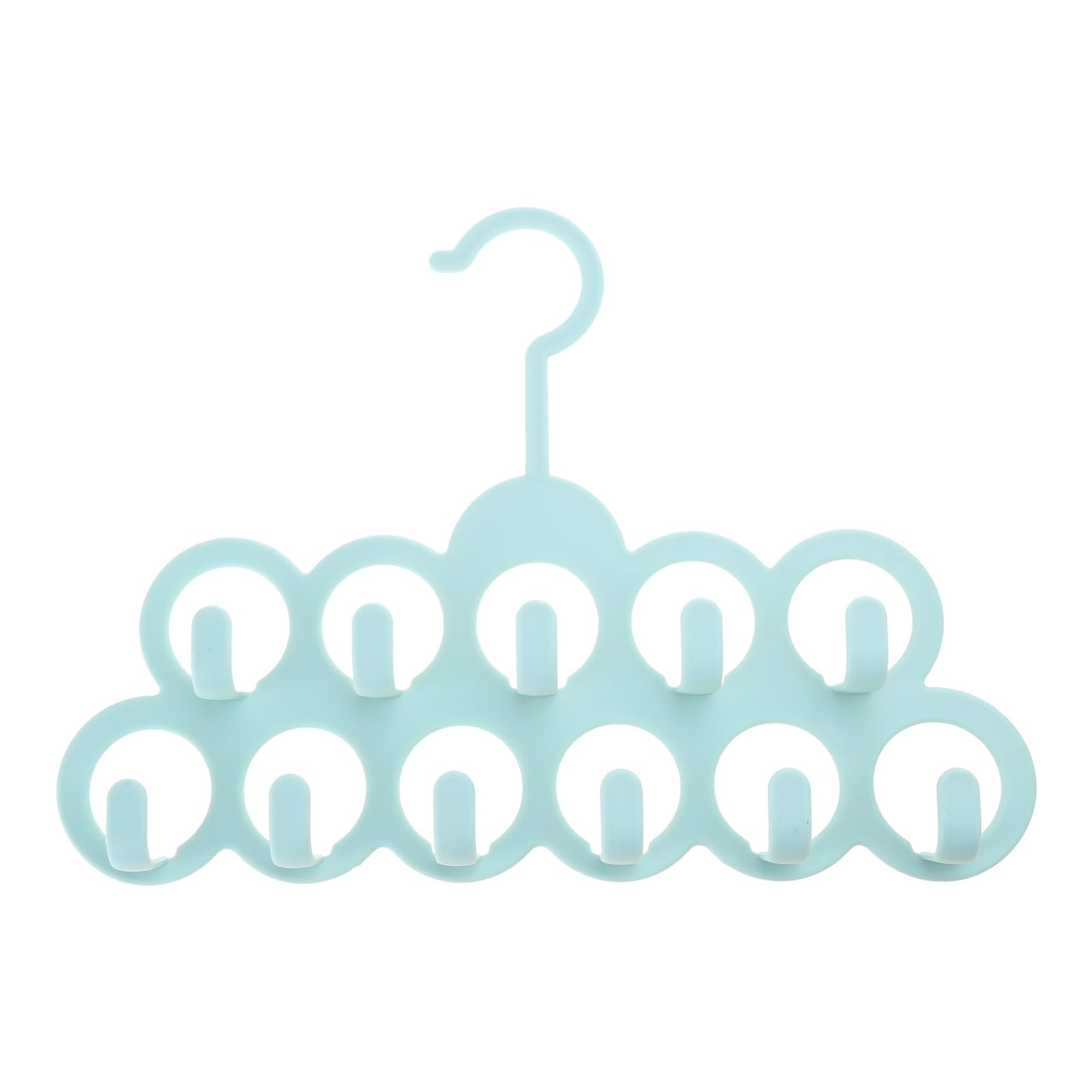 11Holes Clothes Tie Belt Shawl Scarf Hanger Display Holder Closet Hook