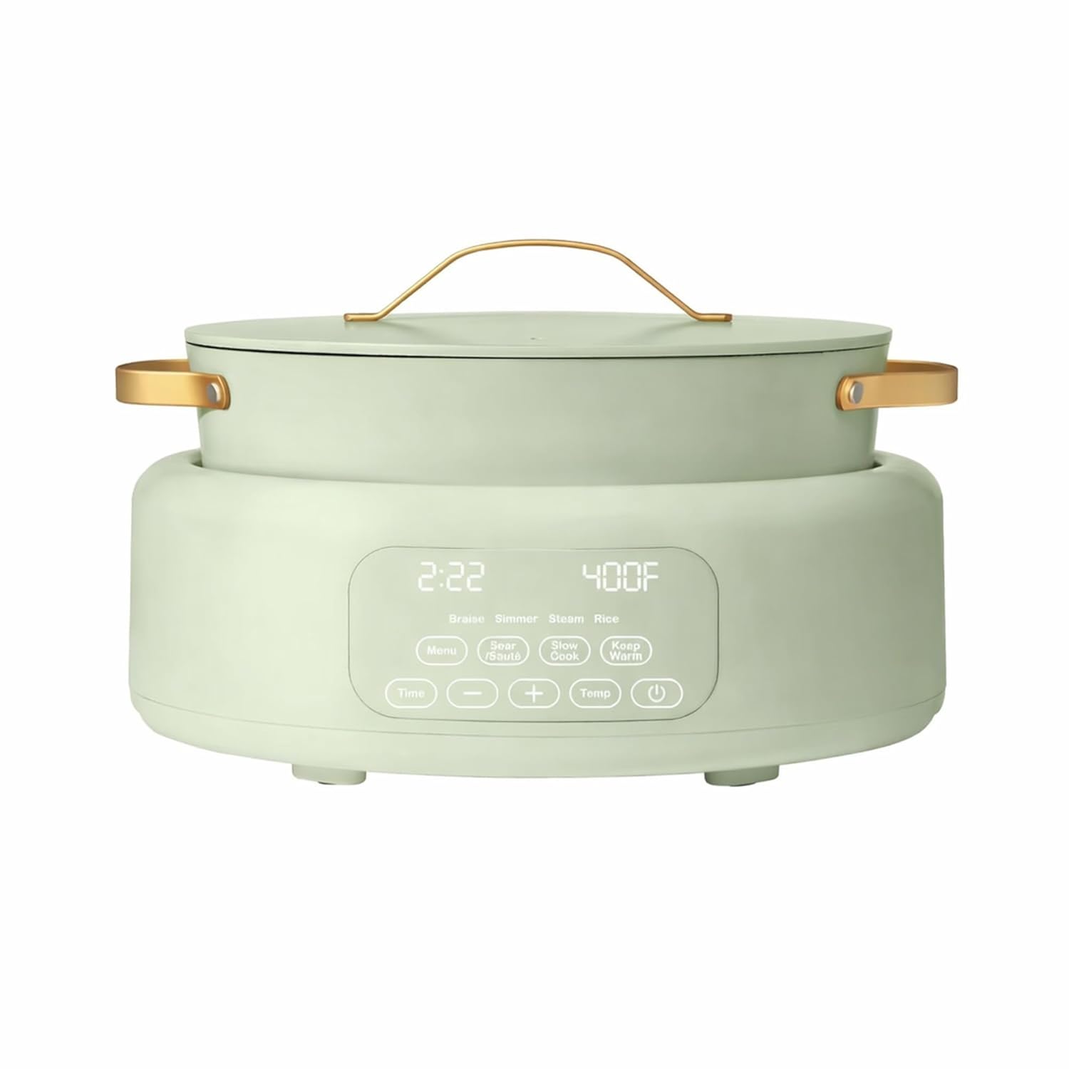 Slow Cook 6 Quart Electric Multi Cooker 10 in 1 with Programmable Touch Display Slow Cook Sear Steam