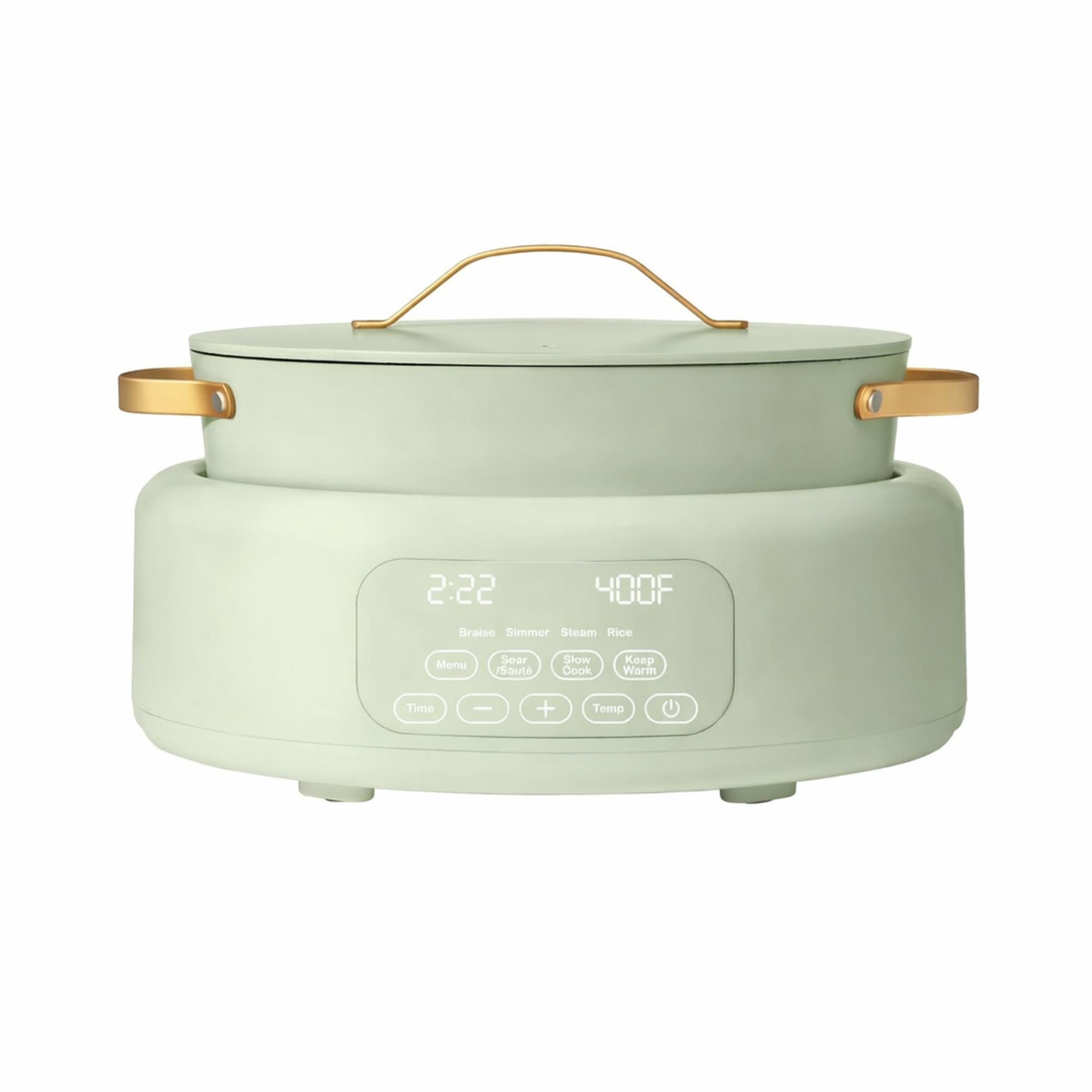 Slow Cook 6 Quart Electric Multi Cooker 10 in 1 with Programmable Touch Display Slow Cook Sear Steam
