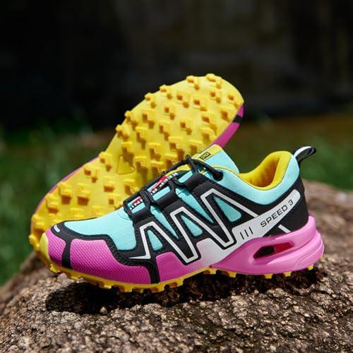 Hiking Shoes Women Men, Comfort Outdoor Sneakers, Breathable Lightweight Non-Slip Slip-On Hiking Sneakers3