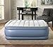 Beautyrest Hi-Loft Inflatable Mattress: Raised-Profile Air Bed with External Pump, Queen Blue