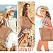 HOHOM Beach Bags for Women, Summer Travel Mesh Tote Bag with Large Inner Pocket, Sandproof Woven Shoulder Handbag Swim Pool Bag, Suit for Family Vacation Essentials
