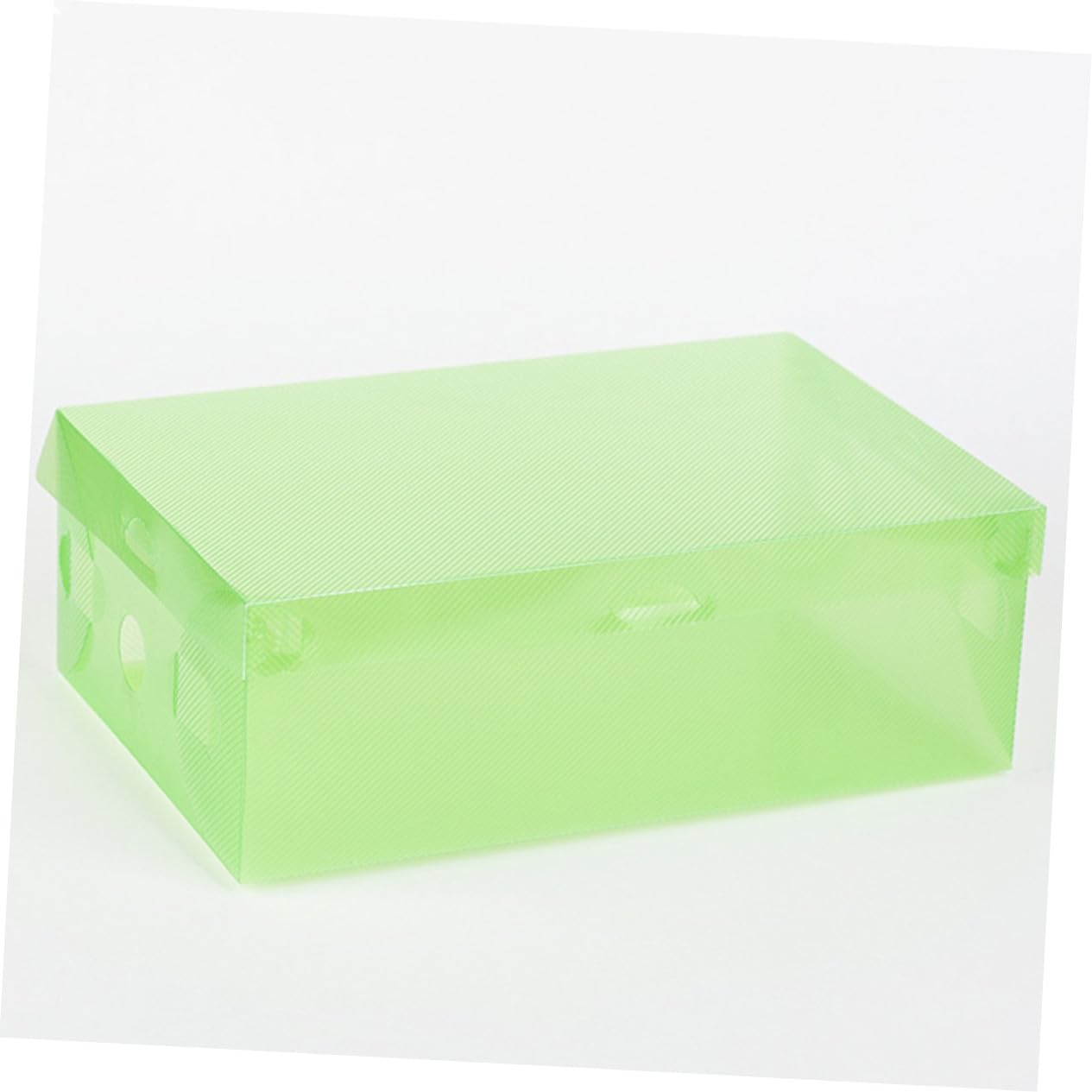 Toyvian 7 pezzi Scatole Portascarpe Trasparenti Impilabili da Contenitori in Plastica PP Resistenti e Pieghevoli Organizer Scarpe Colorati per Uomo Donna