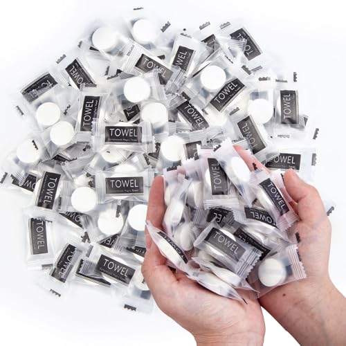 LOVEINUSA 360PCS Compressed Towels, Bulk D isposable Towels for Face Portable Washcloths for Travel Expandable Wipes Tablets Survival Gear and Supplies for Outdoors Camping Hiking Hotel