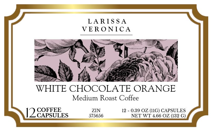 White Chocolate Orange Medium Roast Coffee (Single Serve K-Cup Pods) (Gourmet, Naturally Flavored, Whole Coffee Beans) (12 pods, ZIN: 575656) image 4