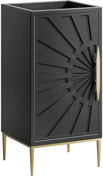 Modway Awaken Bathroom Vanity Cabinet, 18", Black