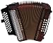 Hohner Corona II F/Bb/Eb Diatonic Accordion - Pearl Red