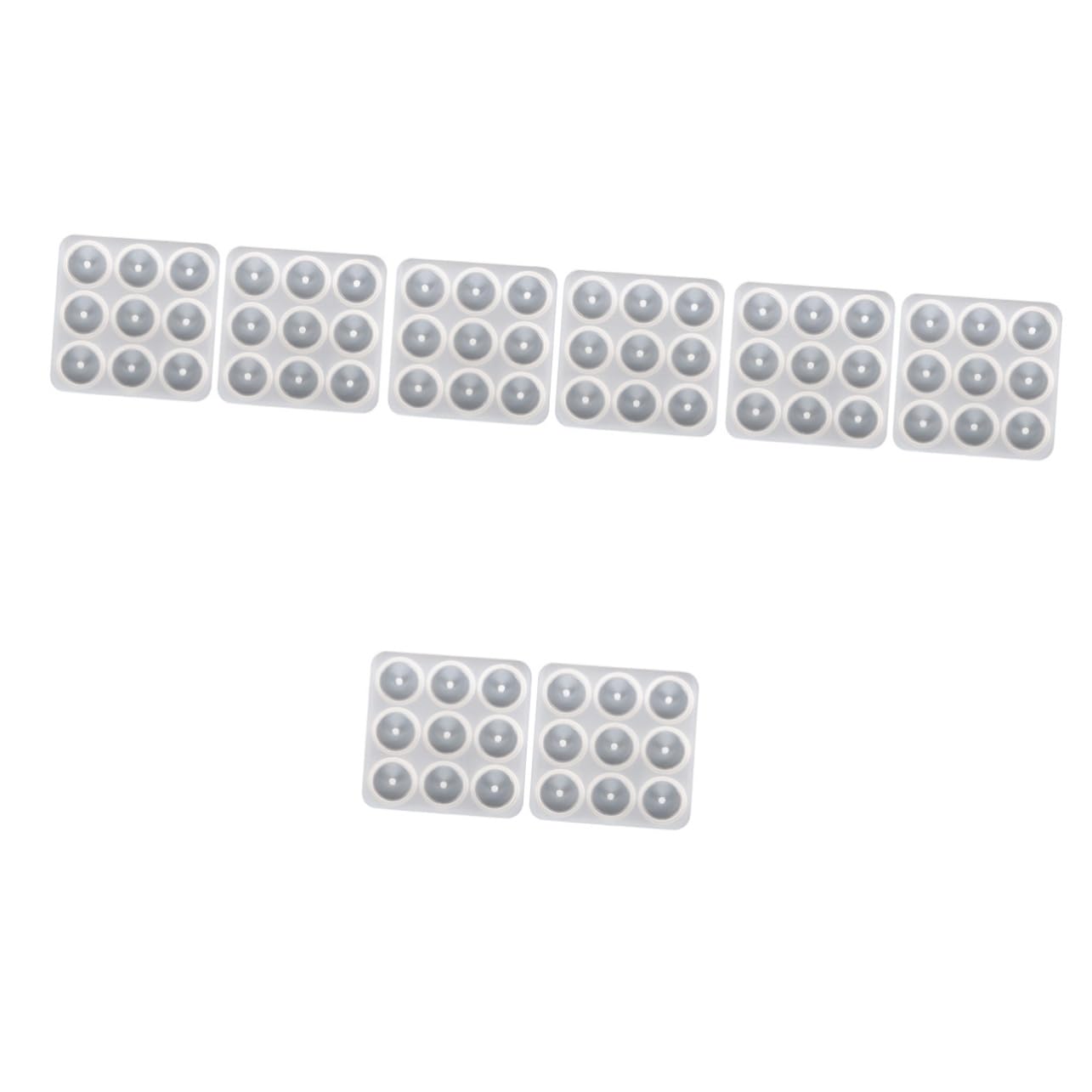 4 Set Mold Silicone Flessibile Per Pendenti Collana Per Creazioni Fai Da Te Per Gioielli E Decorazioni 2 Pezzi*4
