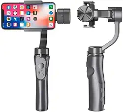 Suporte Estabilizador De Imagem Gimbal H4 Para Celular Câmera Smartphone 3 Eixos Profissional 360 Graus