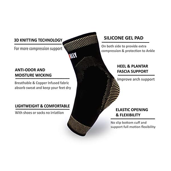 NeoAlly-Copper-Compression-Ankle-Sleeve-with-Silicone-Gel-Ankle-Support-for-Achilles-Tendon-Plantar-Fasciitis-Foot-Swelling-Injury-Recovery-Large-Pair NeoAlly Copper Infused Ankle Brace Silicone Gel Ankle Support Compression Sleeves for Pain Relief, Plantar Fasciitis, Achilles Tendonitis, Large, 1 Pair