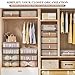 Neprock Underwear Drawer Organizer - Stackable Bra Organizer for Closet, 1 Cell Clear Acrylic Bra Storage Box, Closet Organizers and Storage for Lingerie, Undergarment, Baby Clothes, Scarf