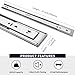 Soft Close Drawer Slides 22 Inch 1 Pair, Full Extension Ball Bearing Side Mount File Cabinet Rails Self Closing Sliding Rails Drawer Runners for Dresser Kitchen Trash Cans&Tool Box 100 LB Capacity