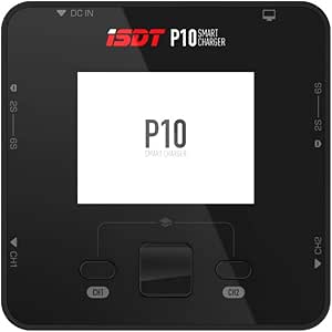 ISDT P10 Caricabatterie LiPo Scaricatore DC 250WX2 Massimo 400W Doppio Canale Uscita 1-6S Li-Ion Vita NiCd NiMH LiHV PB Caricabatterie Smart Balance Charger (L&#39;alimentazione Non è Inclusa)