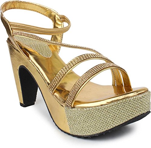 golden sandals