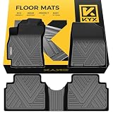 All Weather Floor Mats for 2025-2021 Hyundai Elantra Fuel Accessories, Custom Fit 1st & 2nd Row, Easy to Clean, Non-Slip TPE Material, Waterproof, Stain-Resistant, Odor-Free, Family-Friendly by KYX