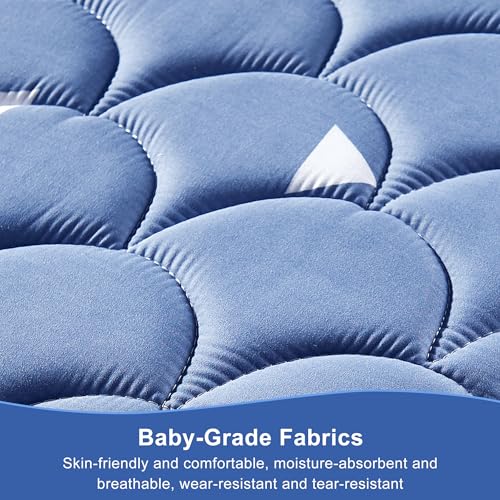 Image of Mini Crib Mattress 38 inch x 24 inch x 4 inch- Firm Support and Comfort Premium Foam,Noiseless and Odorless,Hypoallergenic Mini Crib Mattress,Fits Mini and Portable Cribs,Dual Sided with Soft Breathable Fabric