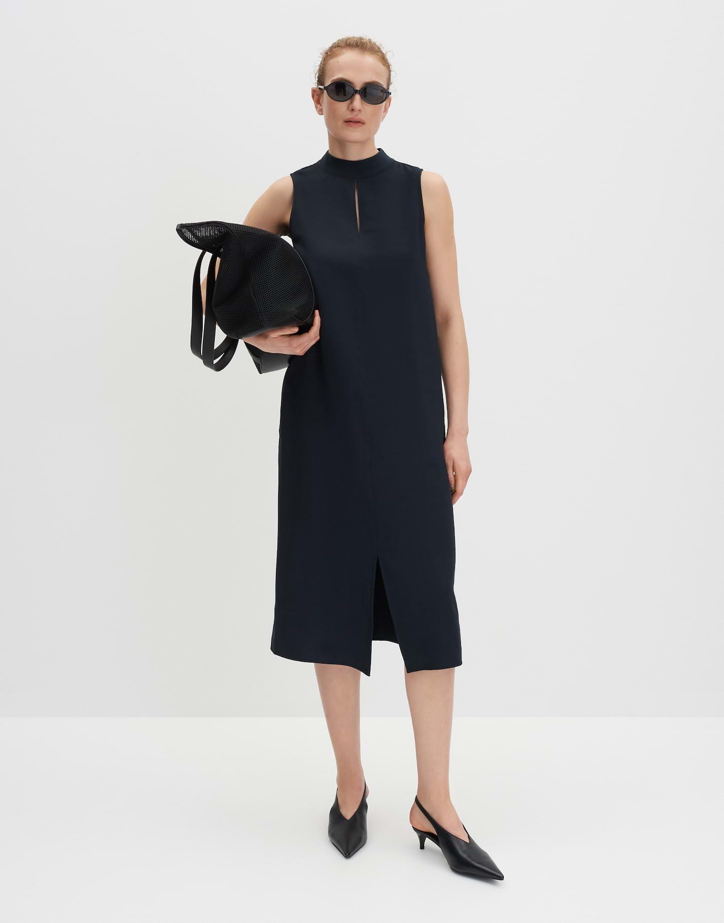 someday Damen Midikleid | QHIALI Elegantes A-Linienkleid mit Schlitzdetails
