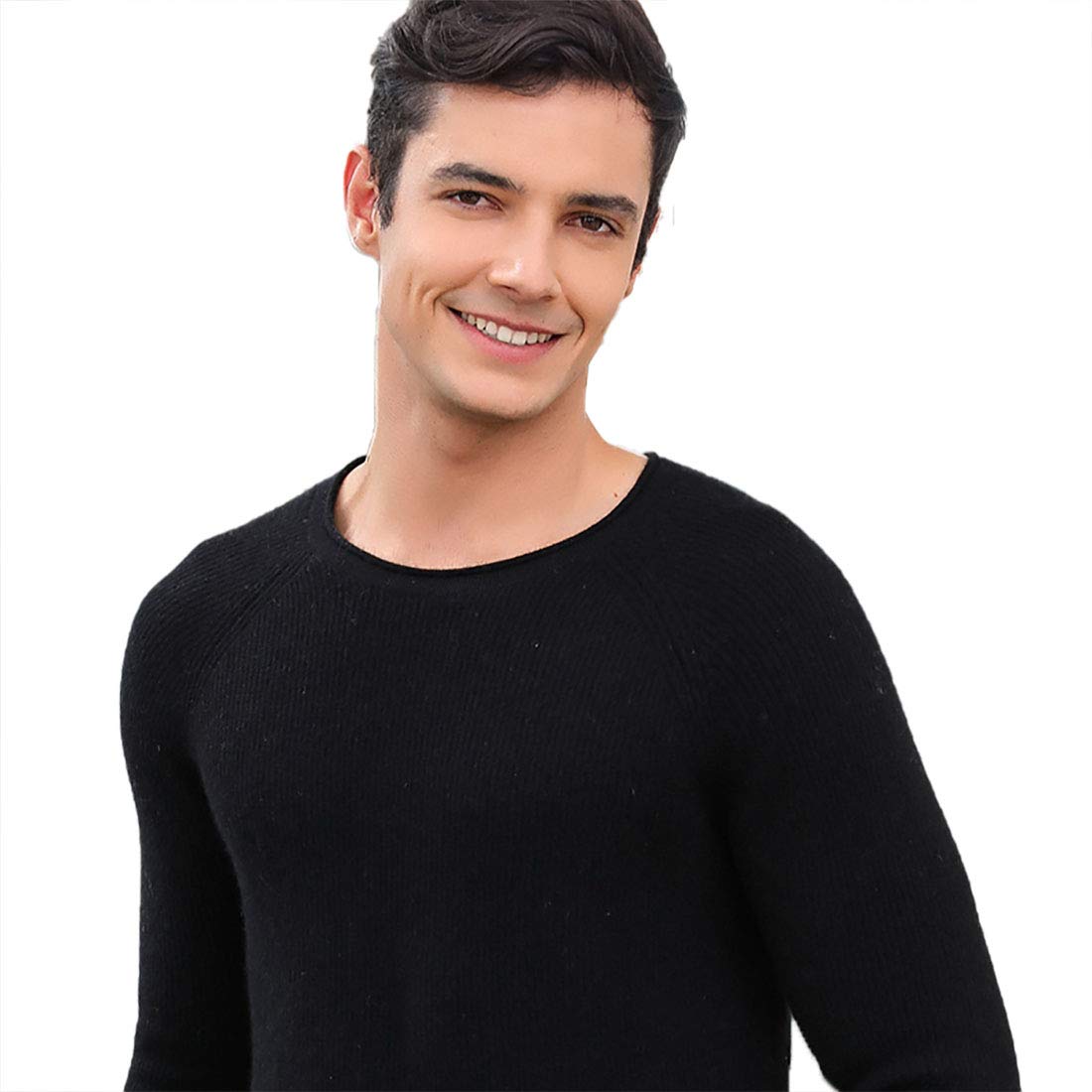 Grneric Un suéter de Lana, un suéter de Hombre, un Jersey de montaña Pura, un Cuello Medio Alto, un suéter de Mediana Edad.