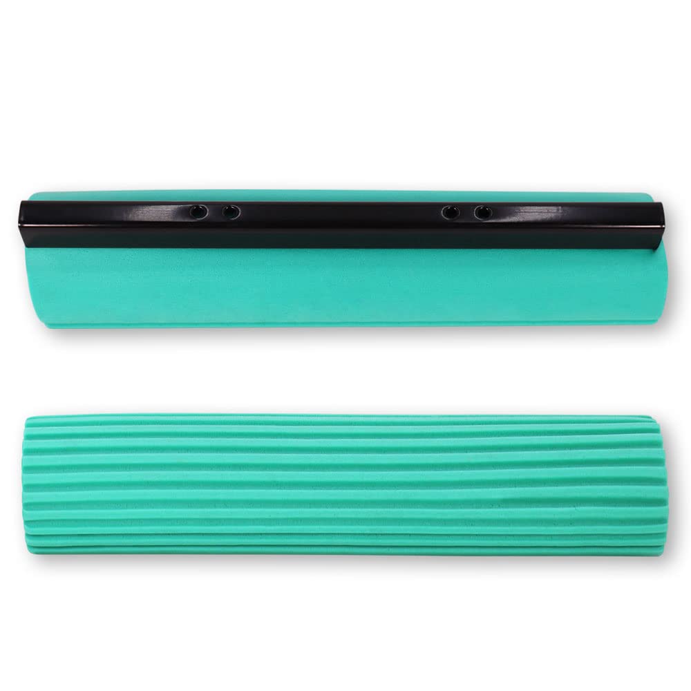 ARSUK Set Mop e Secchio con 4 Testine in Microfibra – 360° Mocio Rotante con Strizzatore