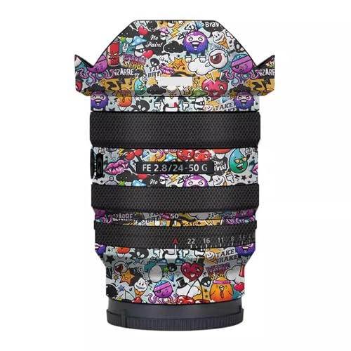 Skin objectif Sony FE 24-50 mm F2.8 G pour la photo de rue - Blanc graffiti
