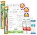 Doctor Plotka's Mouthwatchers Antimicrobial Floss Bristle Silver Toothbrush, Check Card, and Timer, Children's Gift Pack