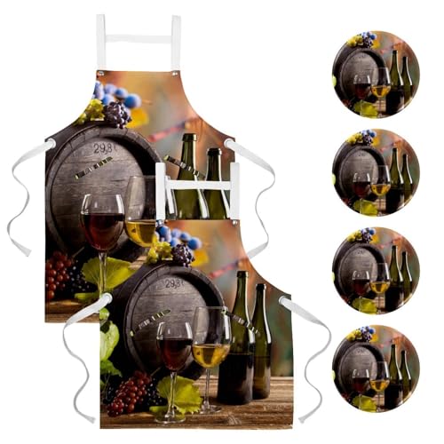 Tablier de serveuse pour restaurant et nettoyage avec 4 broches