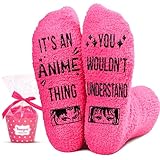 HAPPYPOP Funny Anime Gifts For Anime Lovers Women Teen Girls, Novelty Anime Socks Anime Stuff Anime Merch