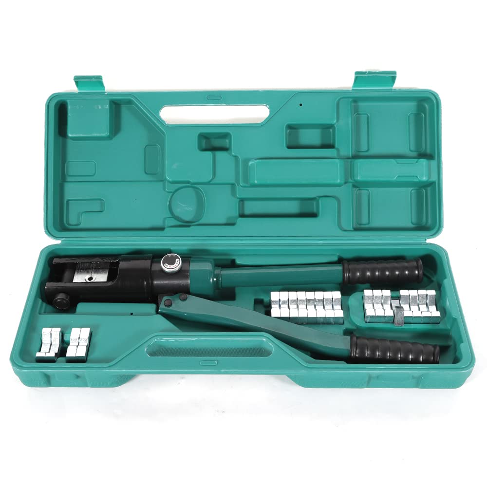 16T pinza a pressione idraulica 16 – 300 mm², pinza crimpatrice con testa girevole e crimpatura, in alluminio e filo di rame