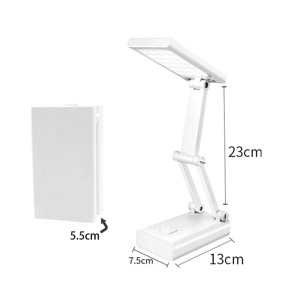 DieffematicTD Lampa biurkowa Ściemniana lampa stołowa składana - port ładowania USB, lampy do ładowania, proste lampy stołowe, nowoczesna lampa biurkowa, czytanie, badanie, praca, dom ma zastosowanie