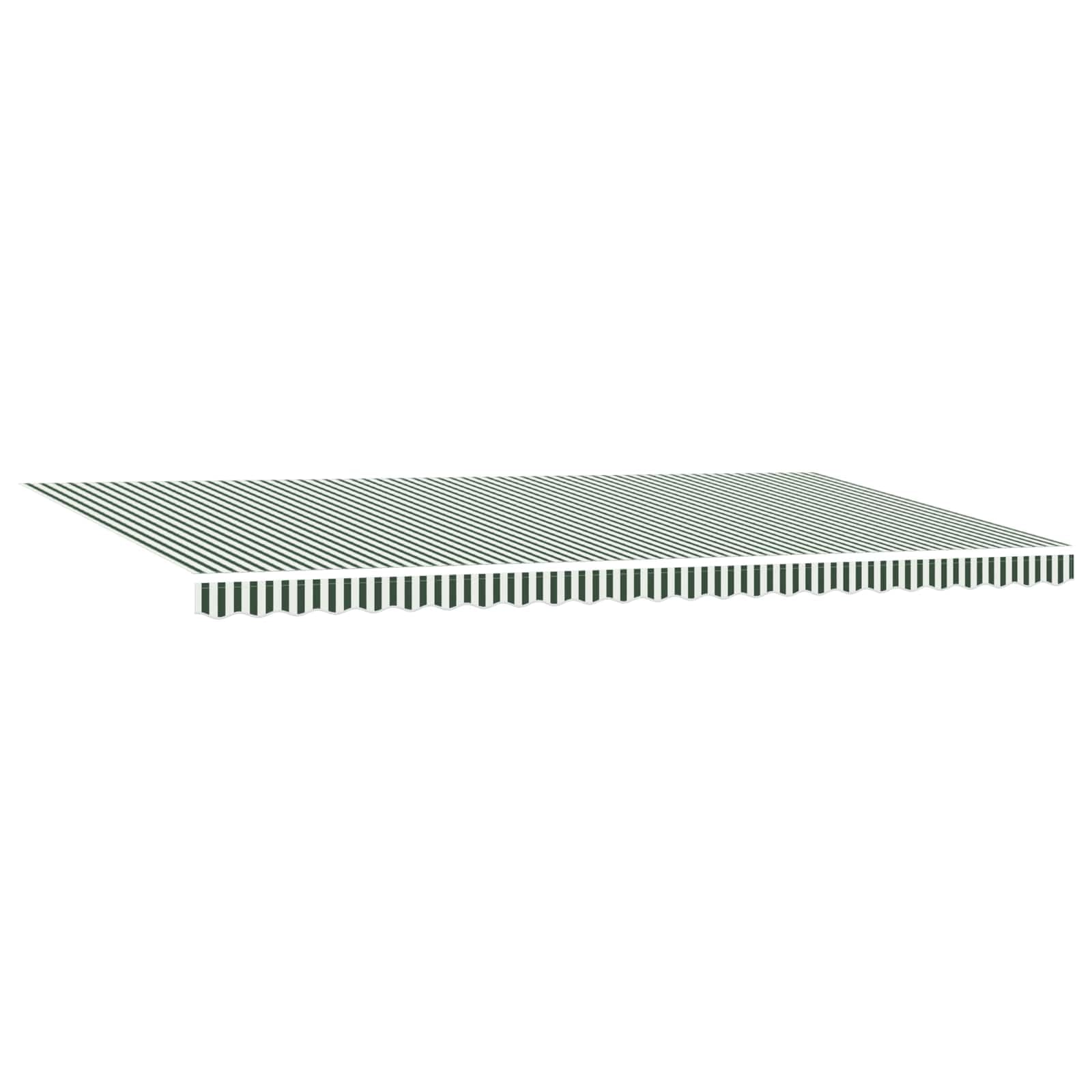 Elektrische Kassettenmarkise 600 x 300 cm mit LED,Gelenkarmmarkise Markise, Automatisch Gelenkarmmarkise Terrassenmarkise Grün und Weiß