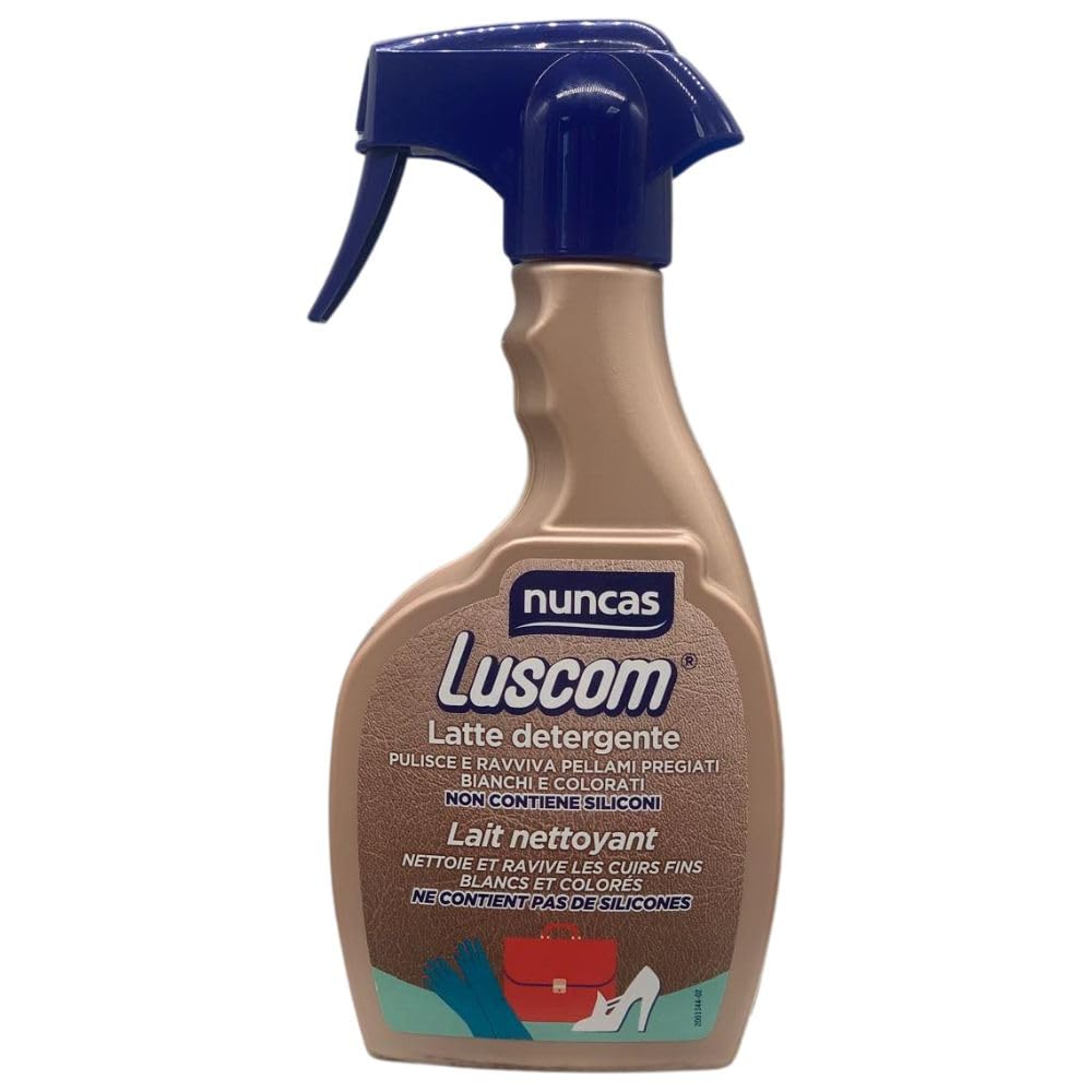 Latte Detergente, Pulisce e Ravviva Pellami Pregiati Bianchi e Colorati, non Contiene Siliconi (4 Unità)
