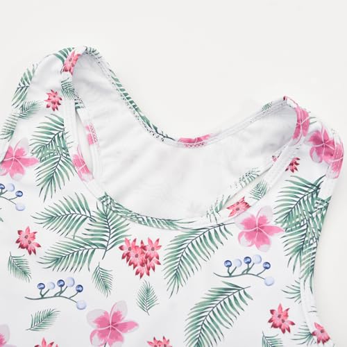 Image of Uhnice Girls Swimsuit Two Piece Tankini Swimwear with Boyshort