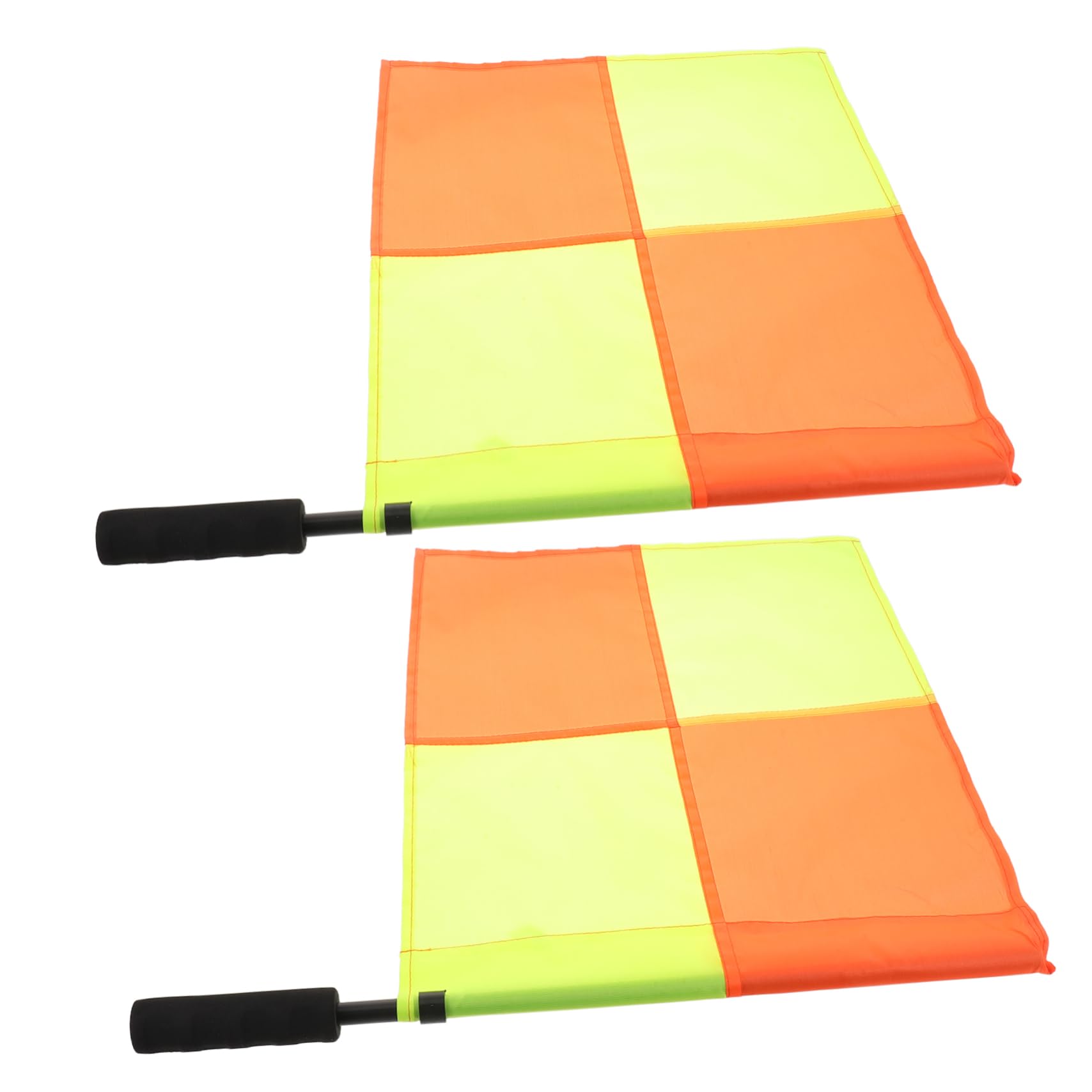 KOMBIUDA 2pcs Football Border Flag Soccer Flag Sports Match Signal Referee Accessories Soccer Referee Gear Football Party Favors Sponge
