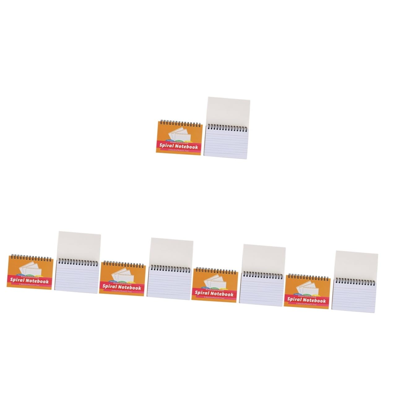 VILLCASE 5 Pièces 2 notes autocollantes sur fiche cahier enroulé cahier de campus spirale notes enseignant de blocs-s multi-usages blocs-s pratiques Papier