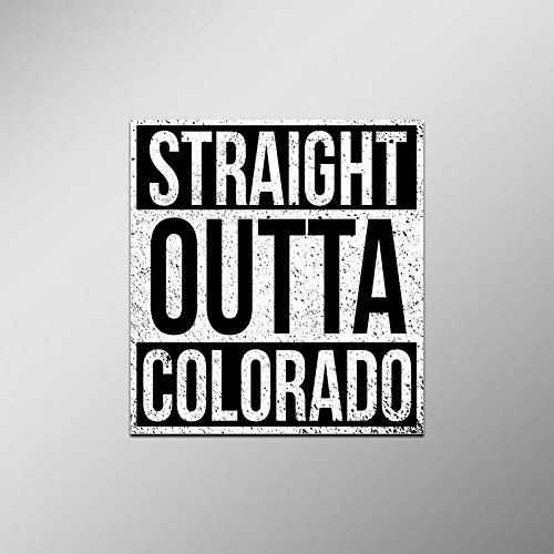 KCD Straight Outta Colorado Vinyl Decal Sticker | Cars Trucks Vans SUVs Laptops Walls Windows Cups | Full Color | 4.5 X 5 Inches | 2075