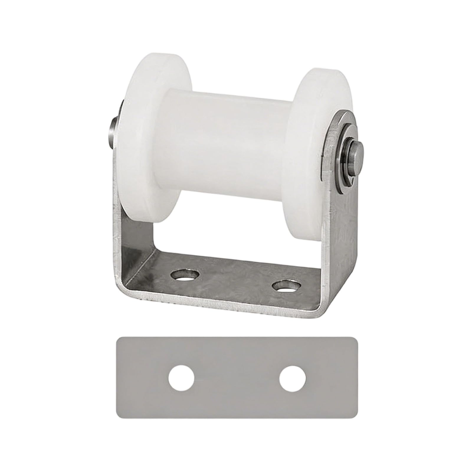 Purplelily 40Mm Resistant Nylon Pulley Guide Bearings Double Bearing Guide Wheel Square Track Roller For Sliding Doors Double Bearing Wheel
