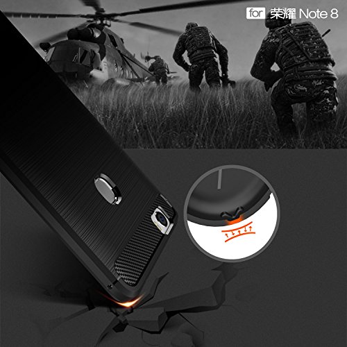 MOONCASE Honor Note 8 Custodia, Fibres de carbone