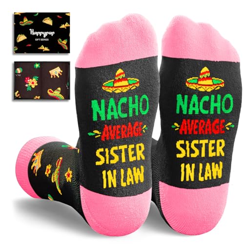 HAPPYPOP Mothers Day Gifts Socks - Sister in Law Birthday Gifts, Sister in Law Socks for Women,...