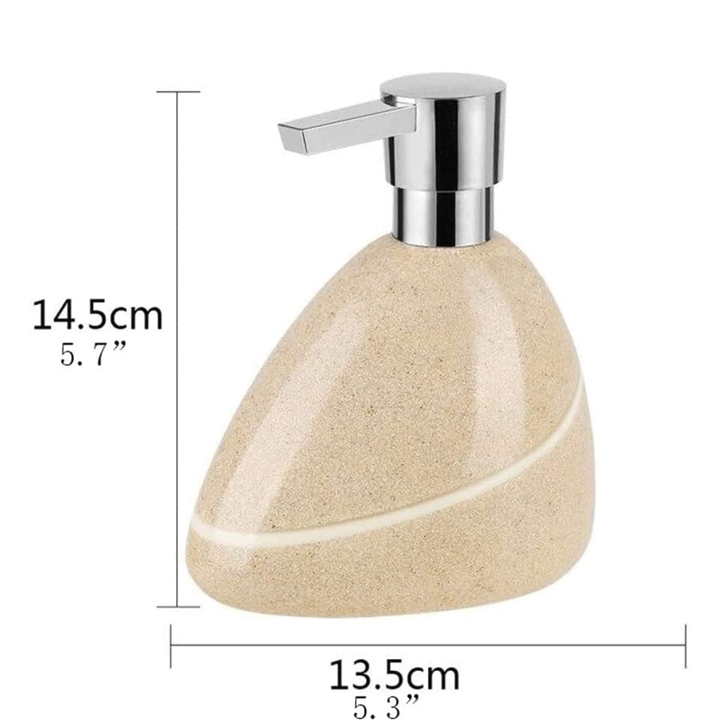 NZPOST Distributore di Sapone Ricaricabile Distributore di Sapone per Le Mani da 13,5 Once Distributore di Sapone Manuale Ricaricabile Distributore di lozione in Resina Sintetica (Nero)