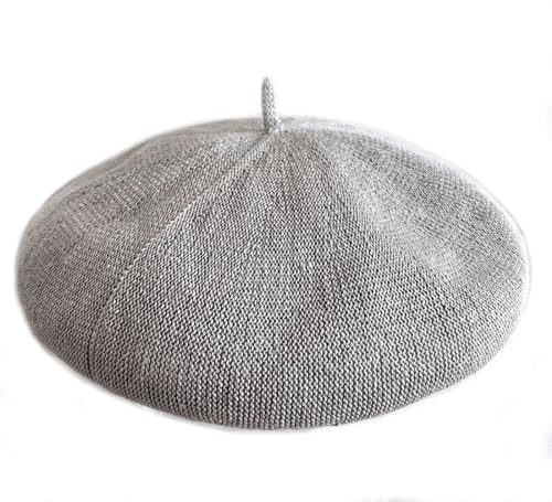 Gorro Boina Tejido de Lino Transpirable para Mujer