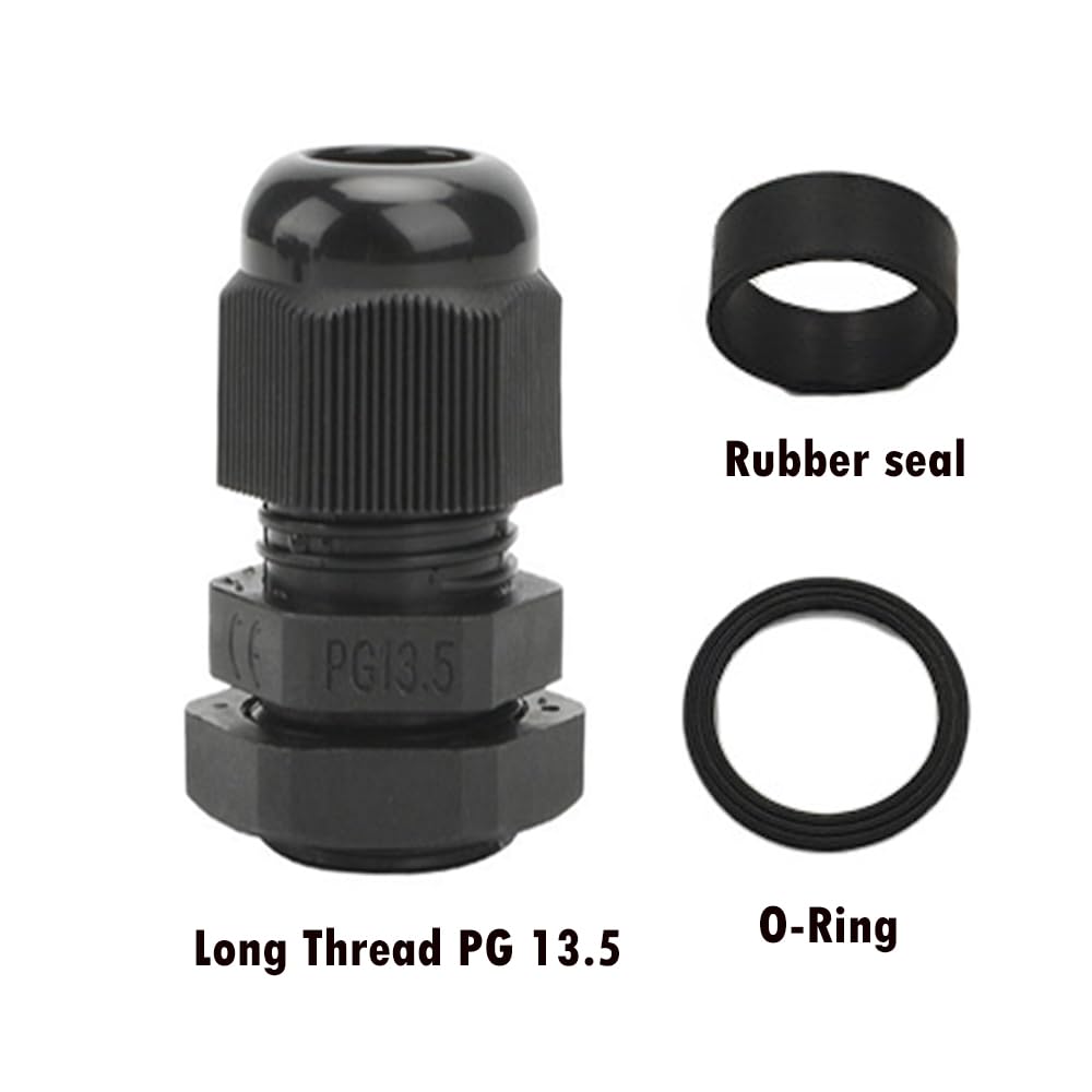 DELOCK Kabelverschraubung PG13,5 für 3x Rundkabel, gr, 2 Stk