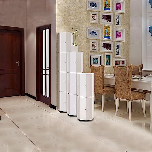 Tour de rangement chaussures rotative colonne verticale gain de place