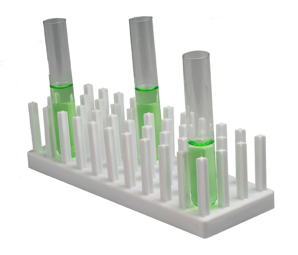 Neolab 6 2355 - Estante para tubos de ensayo (polipropileno, 7,62 x 20,32 cm)