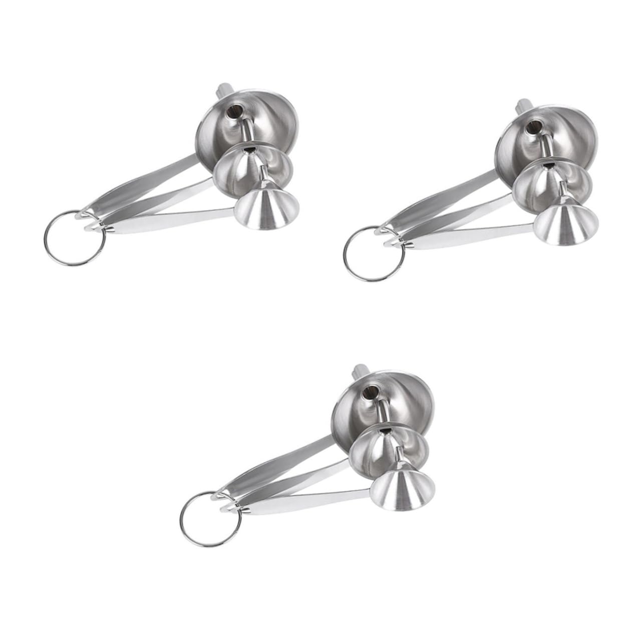 MAGICLULU 9pezzi Imbuti Acciaio Inossidabile Con Manico Per Trasferire Liquidi e Cucina Resistenti e Facili Da Riporre